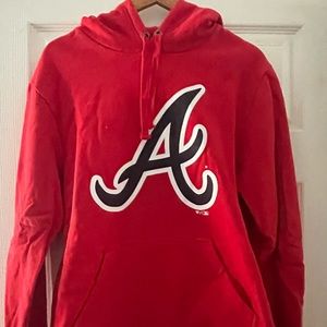 Red atlanta braves fanatics hoodie